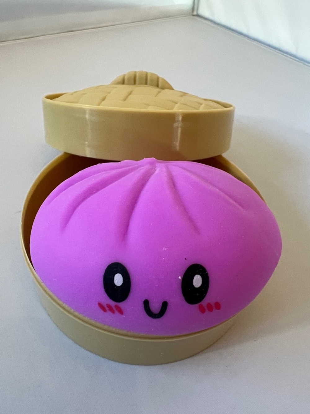 Squishy Dumpling Sensory Fidget and Stress Toy - purple/pink - Picture 4 of 4
